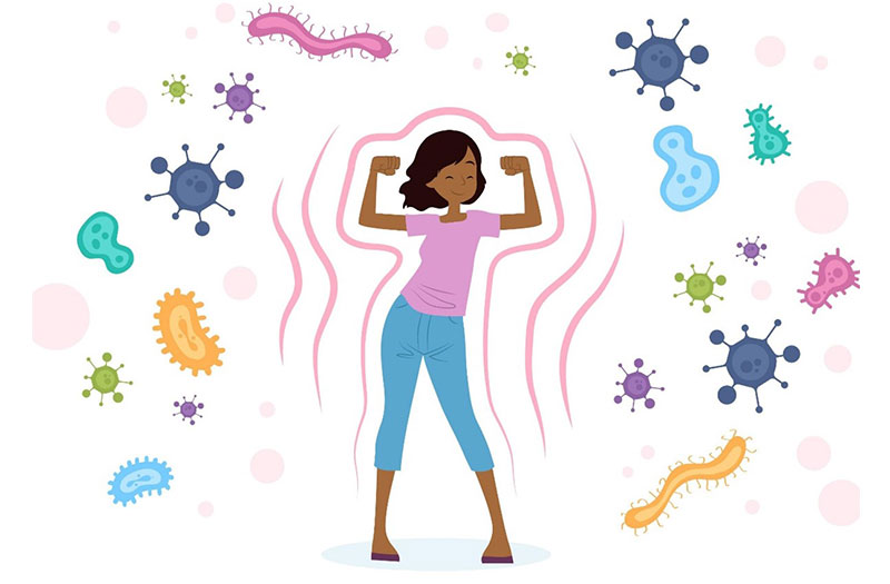 Nhiều thành phần dưỡng chất tồn tại trong bí ngô được cho là có thể tăng cường hệ thống miễn dịch